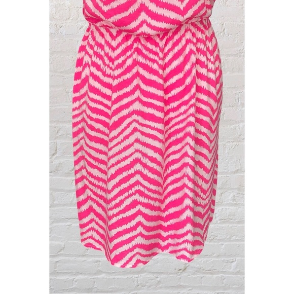 Lilly Pulitzer Pink Strapless Zebra Print Dress! EUC! Size Medium! - Picture 5 of 6
